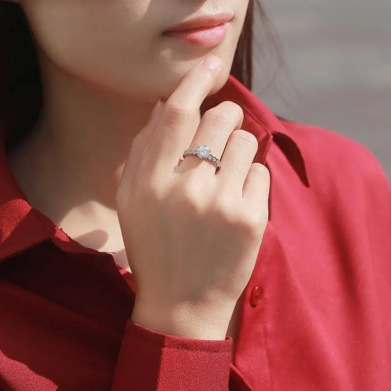 0.5 ct 5mm Diamond Antique Style Ring