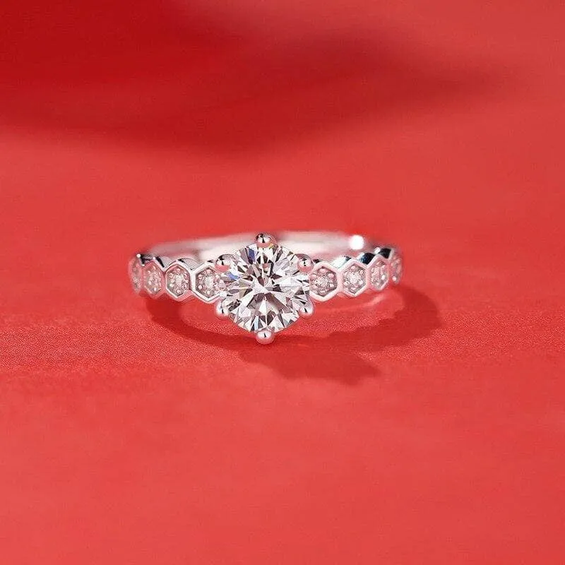 0.5 ct 5mm Diamond Antique Style Ring