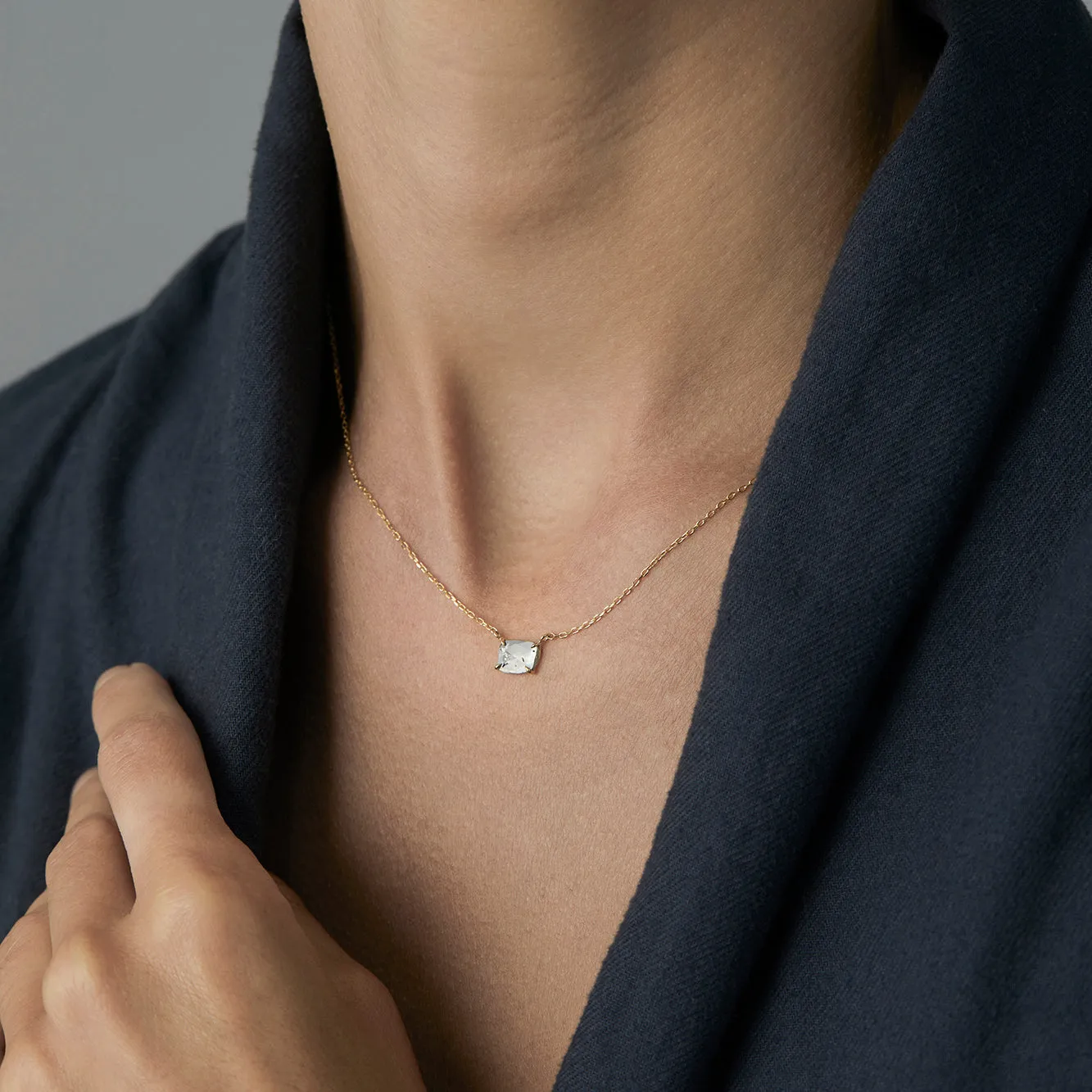 0.55 Carat One-of-a-Kind Diamond Slice Necklace | DN1-OOAK