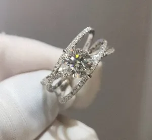 1 Carat Round Cut Diamond Eternal Love Engagement Ring