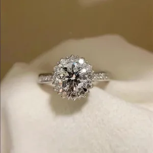 1.0 Ct Diamond Snowflake Engagement Ring
