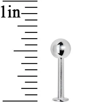 14 Gauge 3/8 Stainless Steel Labret with 5mm Ball