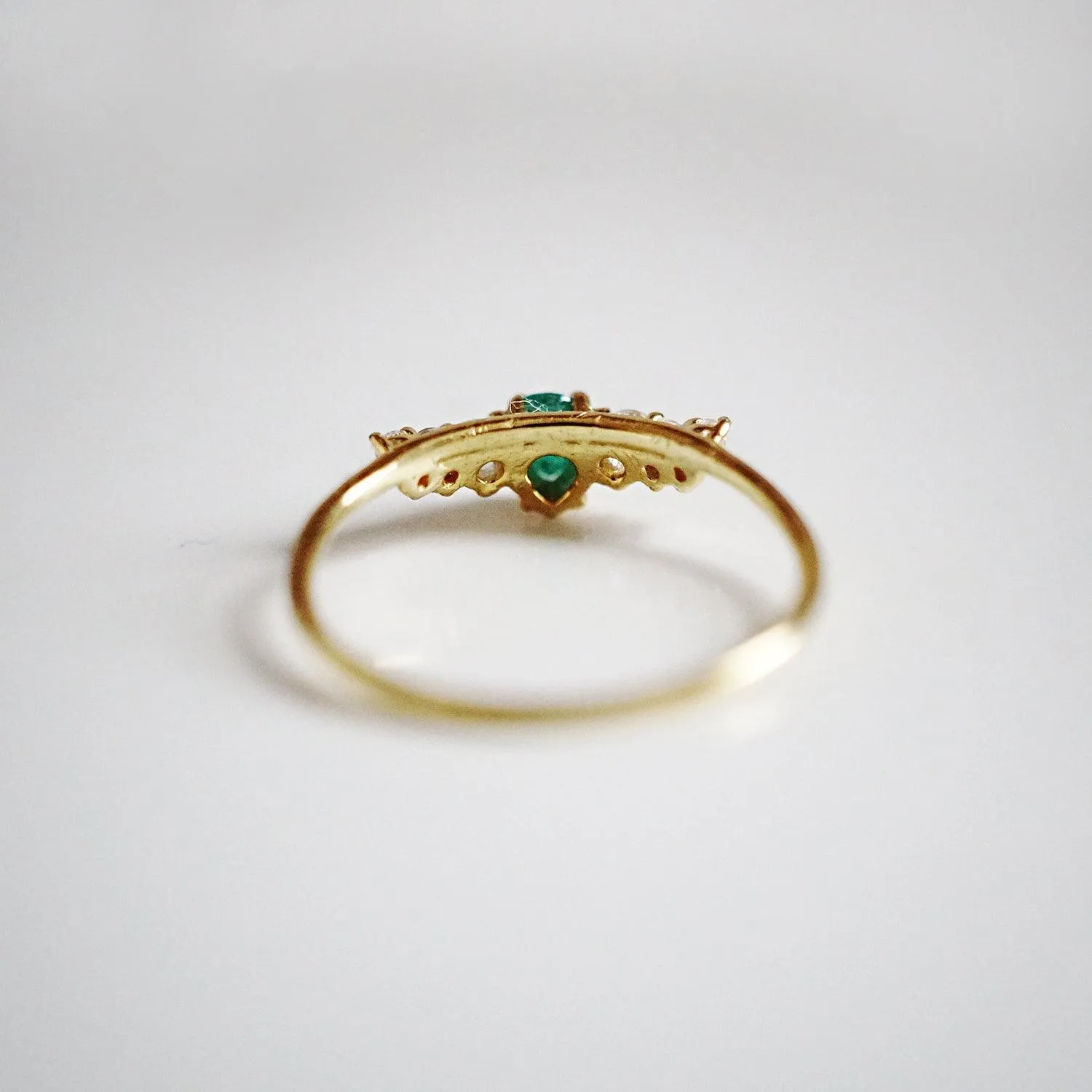 14K Emerald Empress Ring