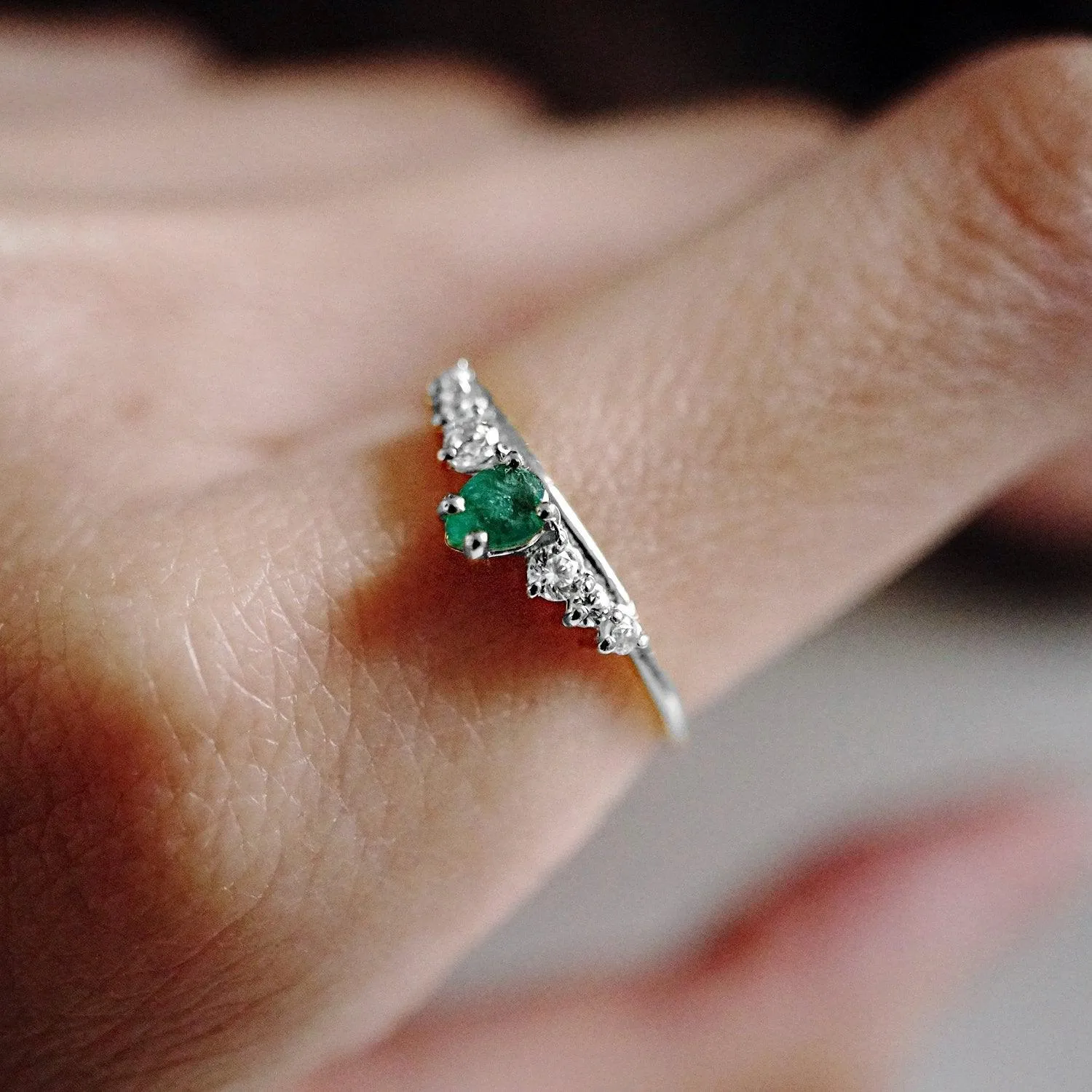 14K Emerald Empress Ring