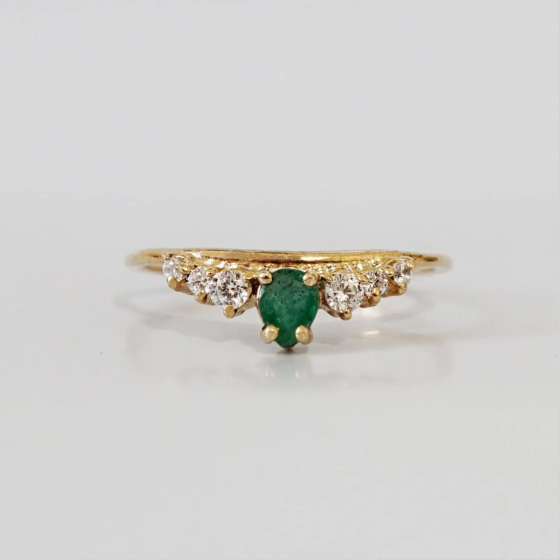 14K Emerald Empress Ring