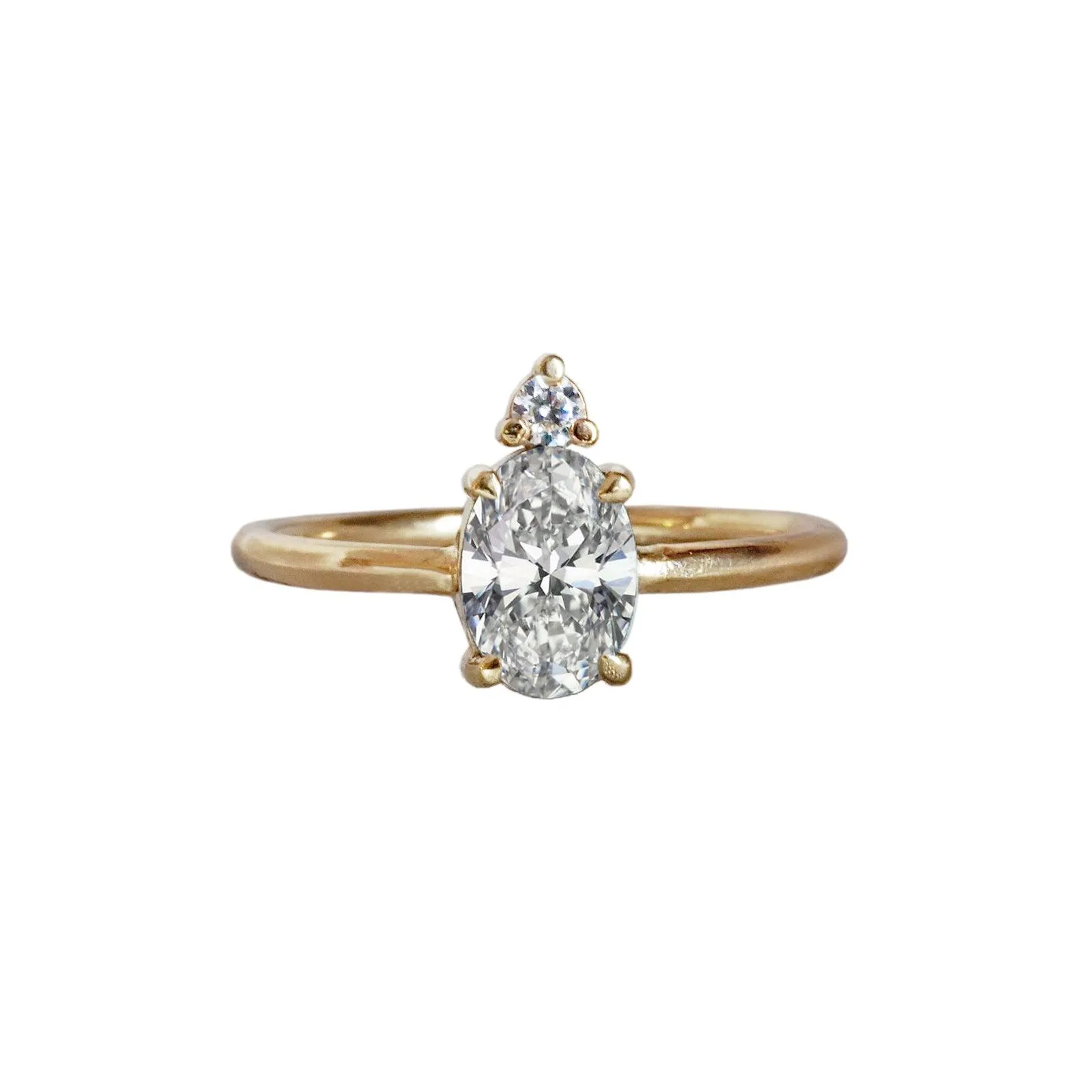 14K Starry Night Moissanite Ring, 0.75ct