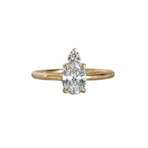 14K Starry Night Moissanite Ring, 0.75ct