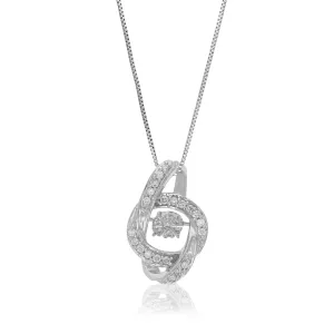 1/6 cttw Lab Grown Diamond Universe Pendant in Sterling Silver