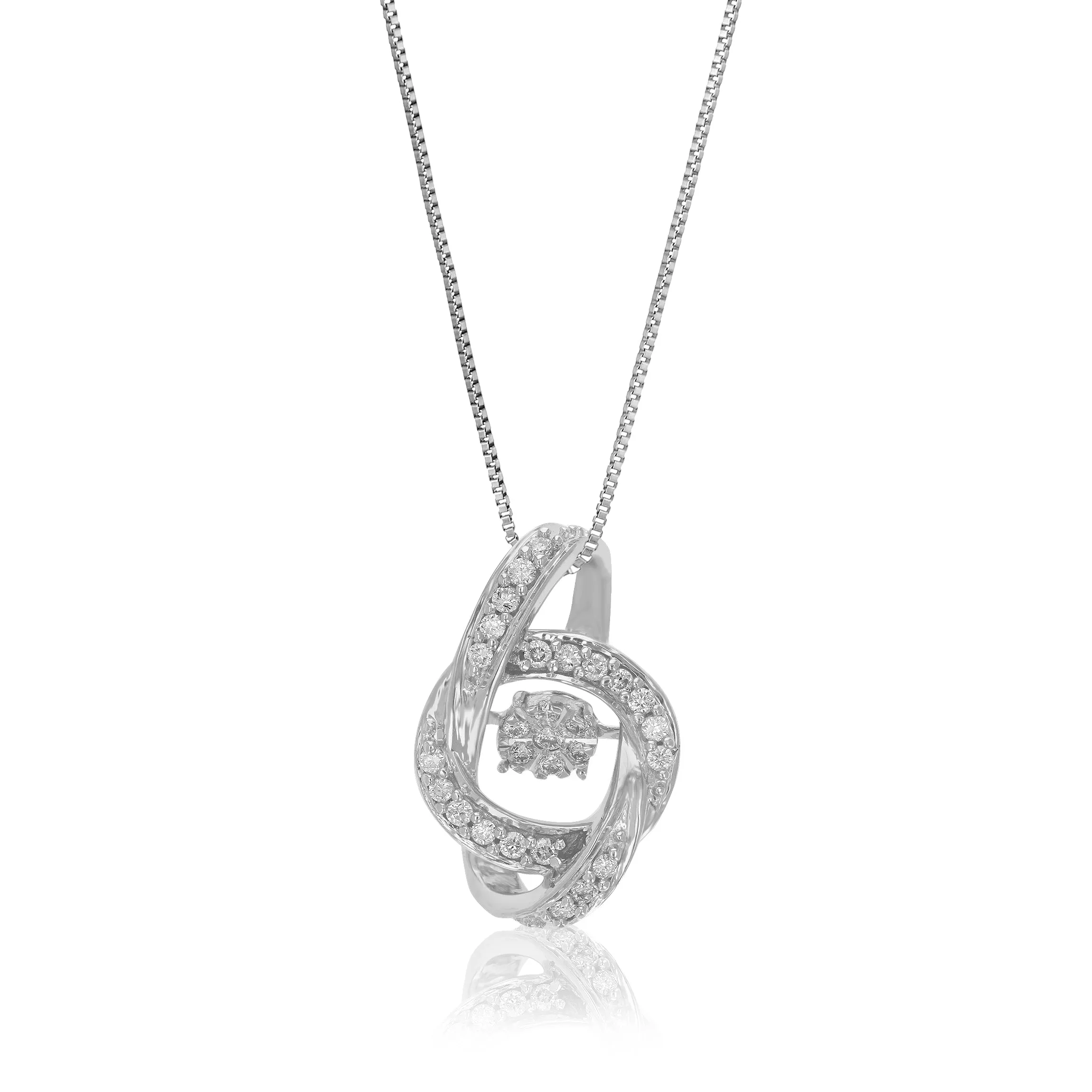 1/6 cttw Lab Grown Diamond Universe Pendant in Sterling Silver