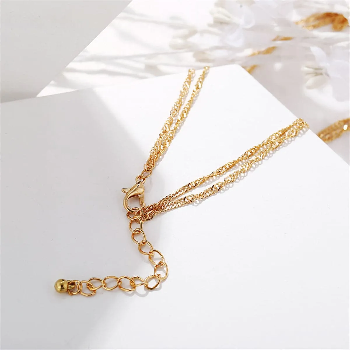 18K Gold-Plated Eye Coin Layered Pendant Necklace