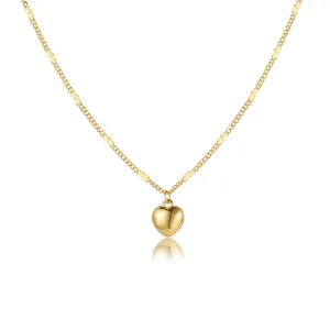 18K Gold-Plated Heart Pendant Necklace
