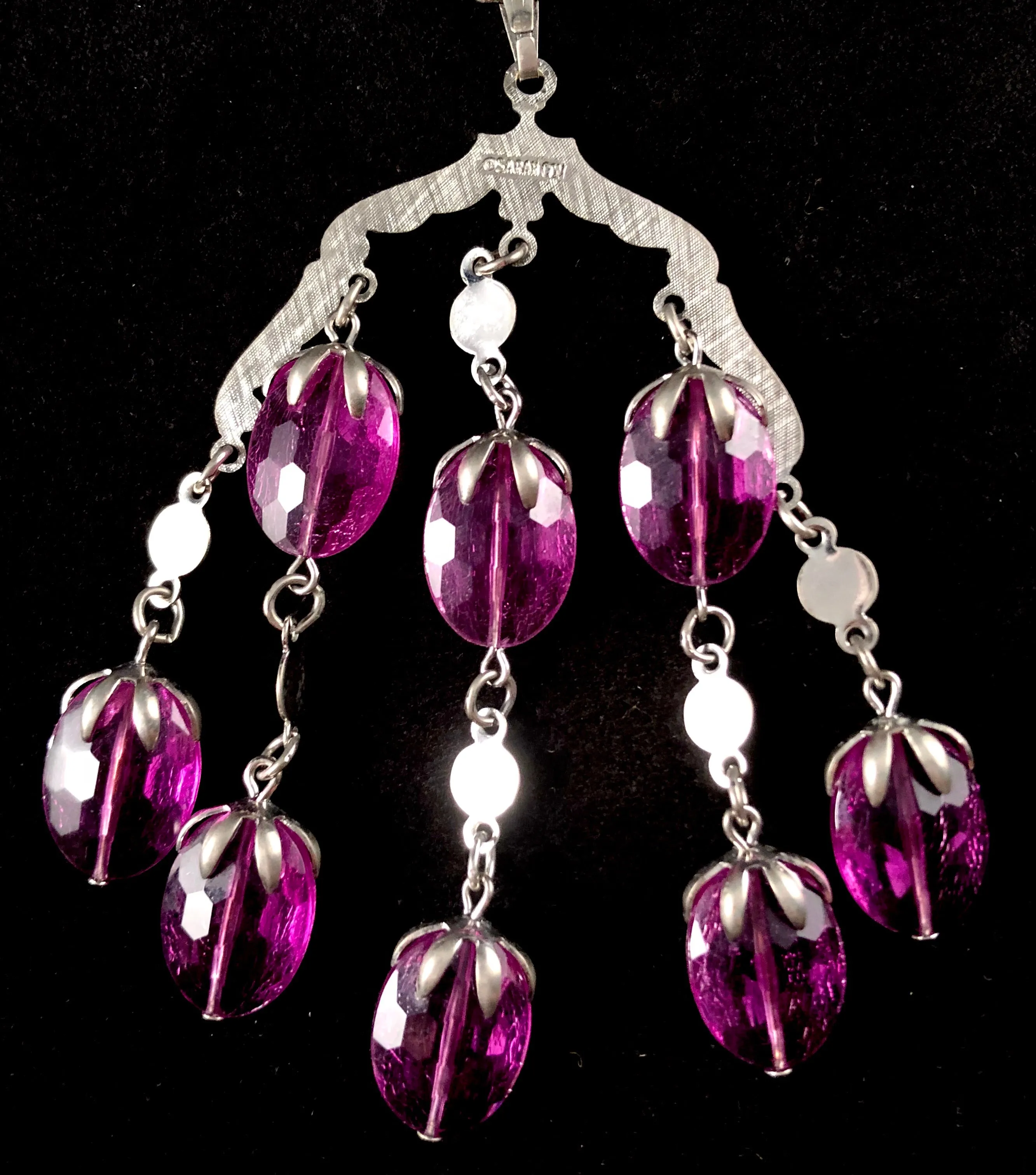 1973 Sarah Coventry Wisteria Necklace & Earrings