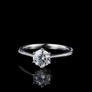 1Ct VVS1 Diamond Promise Ring