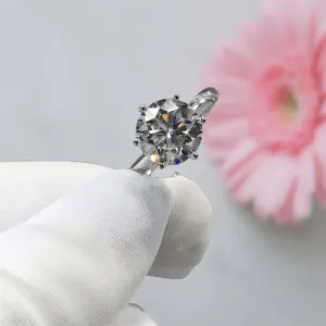 2 Carat Round Cut D Color Diamond Sweet Love Engagement Ring