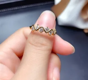 3EX Cut 1.8 Round Diamond Resizable Ring Band