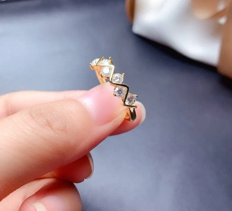 3EX Cut 1.8 Round Diamond Resizable Ring Band