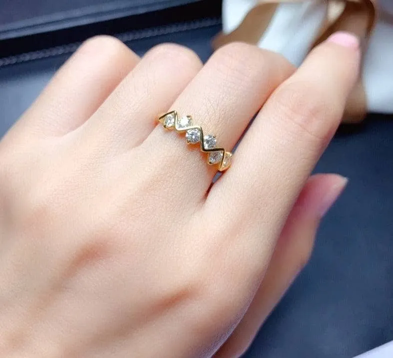 3EX Cut 1.8 Round Diamond Resizable Ring Band