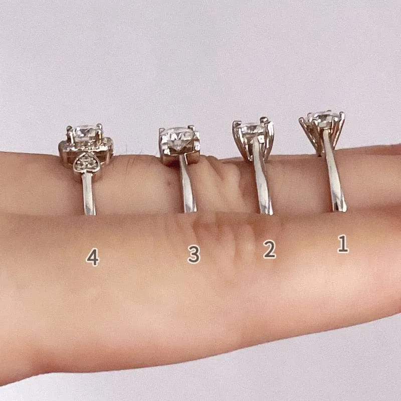 5mm 0.5CT Round Diamond Adjustable Engagement Ring