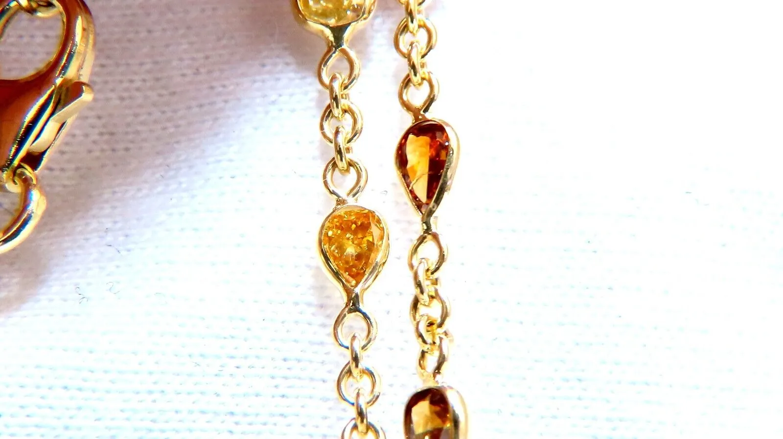 9.50ct Natural Multicolored Fancy Color Diamonds Cross Yard Necklace 14kt Rosary