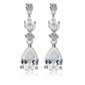 A Nouveau Waterfall Drop Diamontage™ 19.38 Carat Earrings