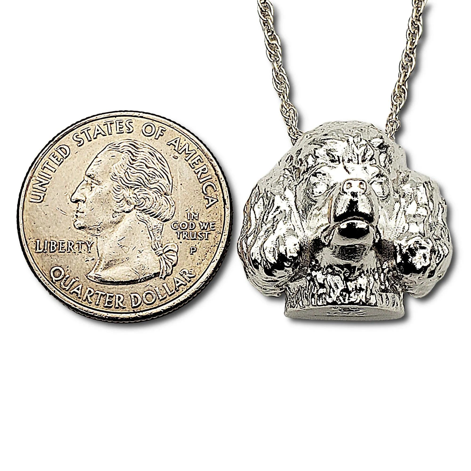 A sterling silver tribute to the Toy Poodle