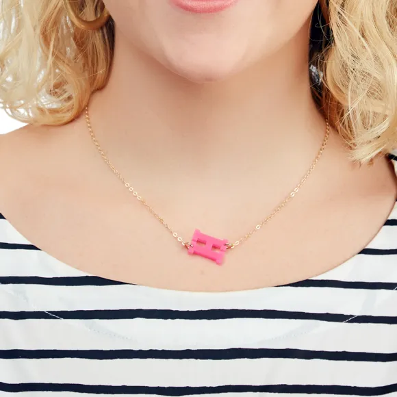 Acrylic Varsity Necklace