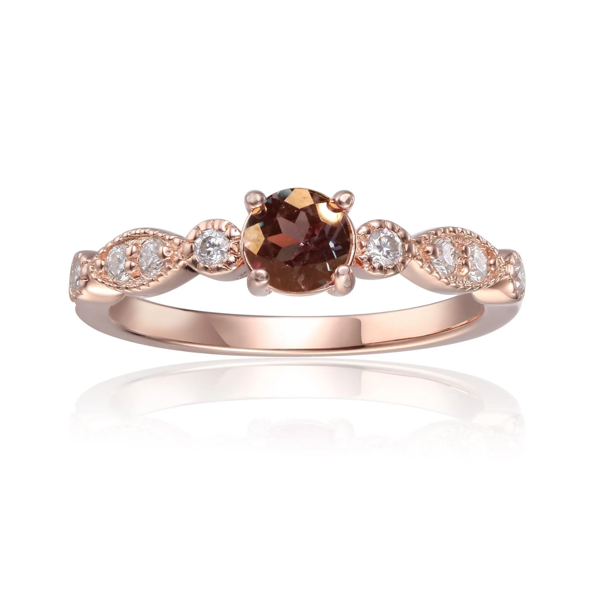 Alexandrite Solitaire Engagement Ring