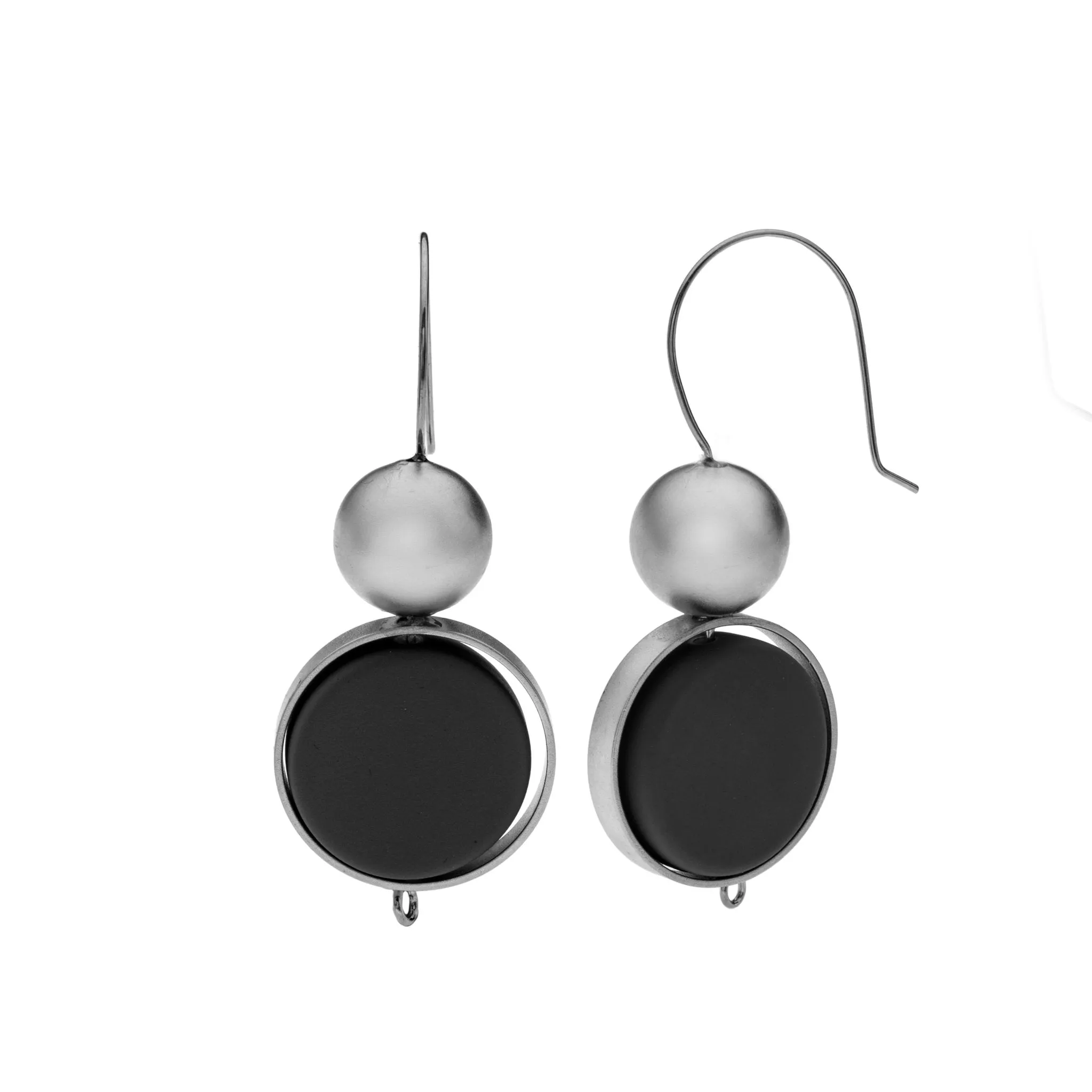 Alice 24K Gold & Gray Earrings