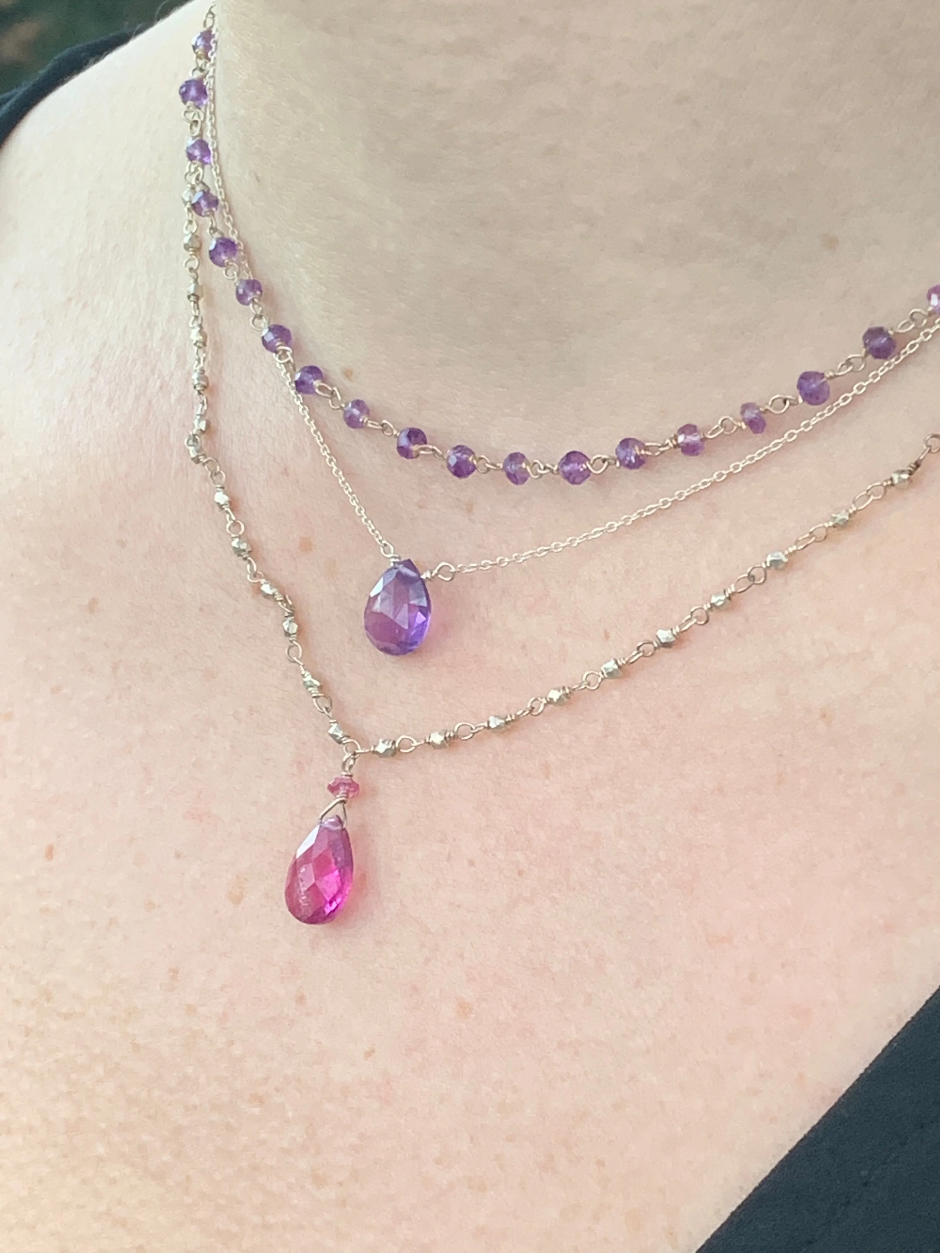 Amethyst Grape Necklace