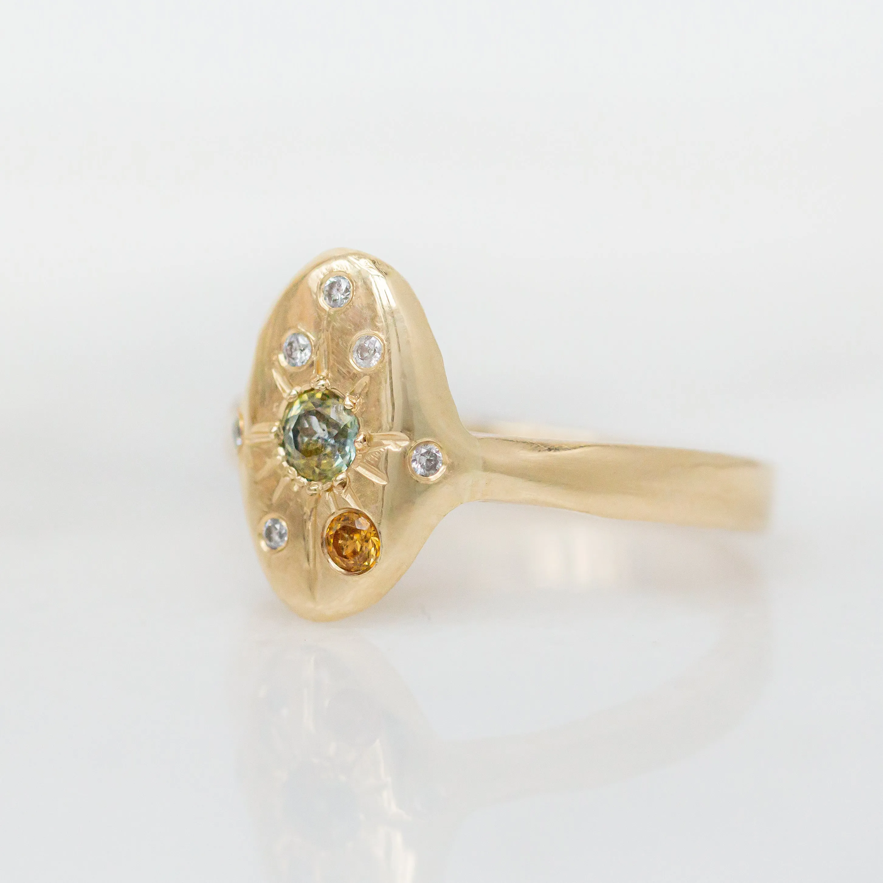 Andromeda Ring | 14k Sapphire & Diamonds
