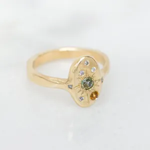 Andromeda Ring | 14k Sapphire & Diamonds
