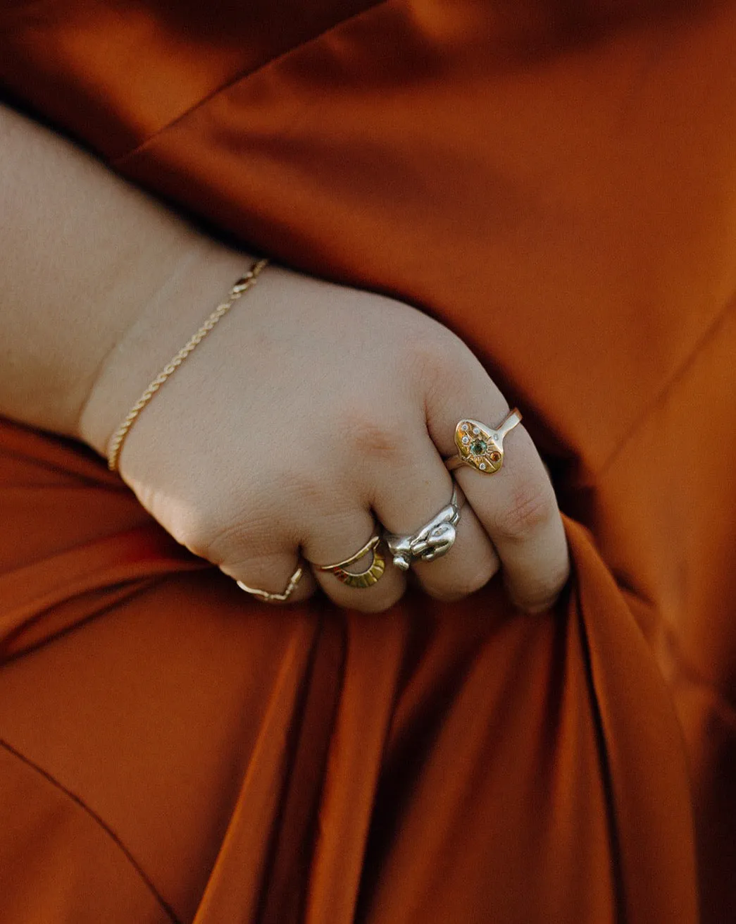 Andromeda Ring | 14k Sapphire & Diamonds