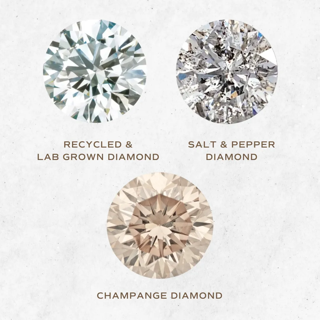 Angel Halo Heart Charm, Champagne Diamond