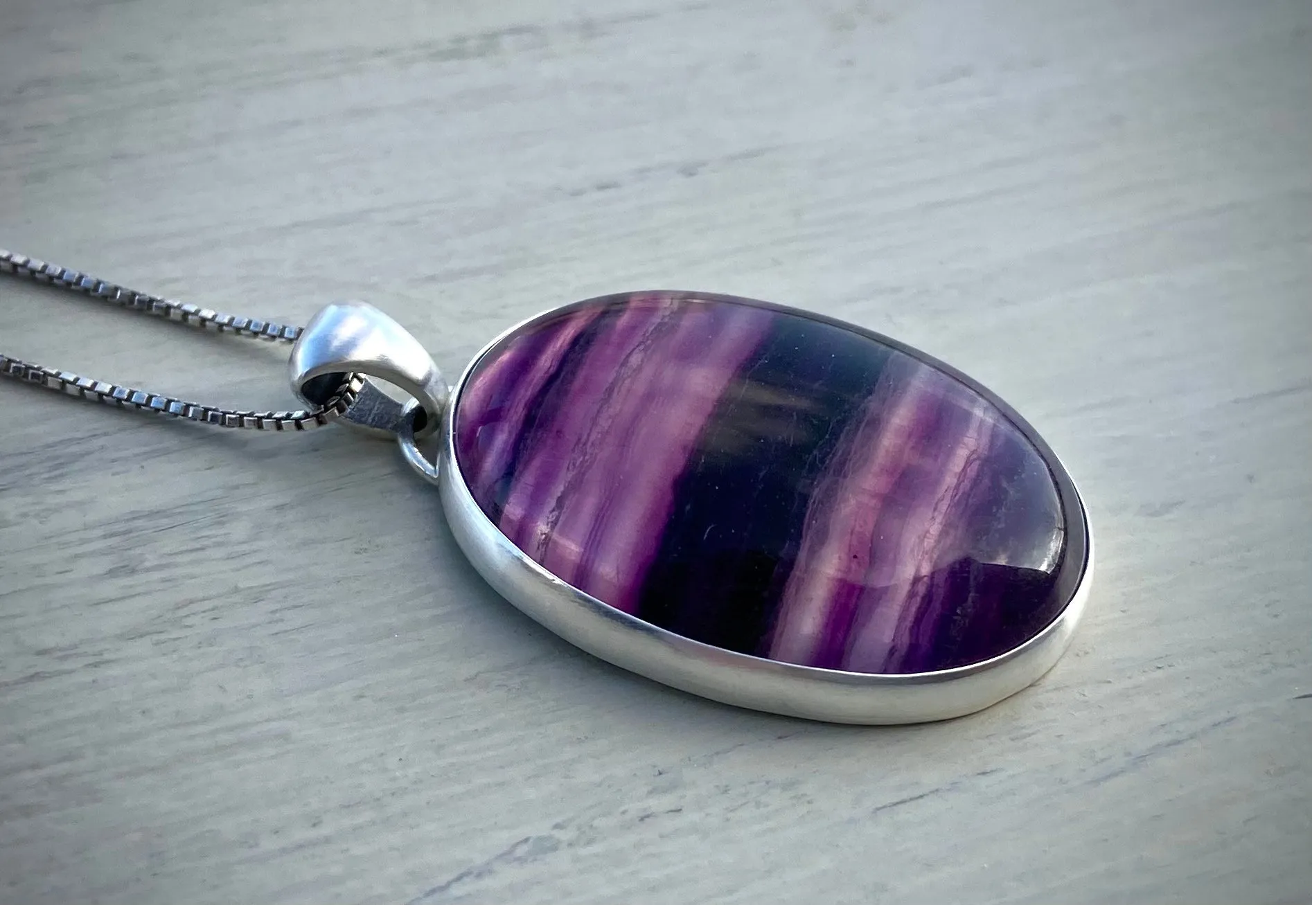 Apatite & Fluorite Pendant