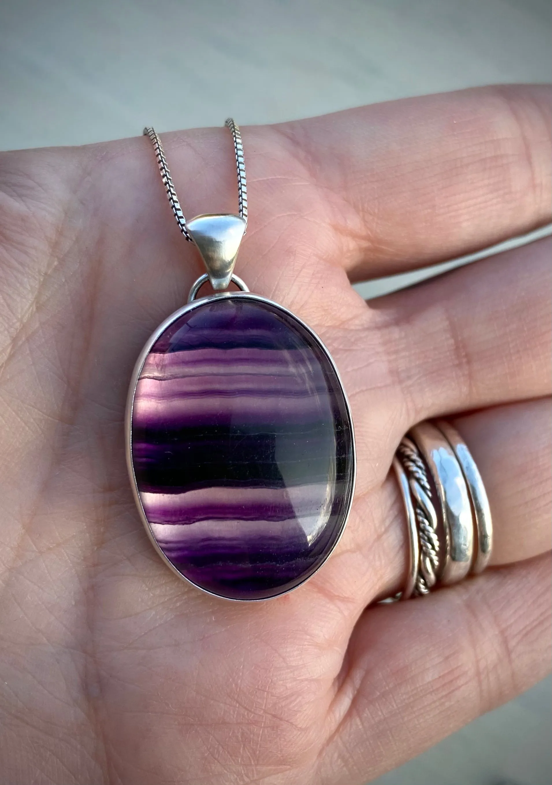Apatite & Fluorite Pendant