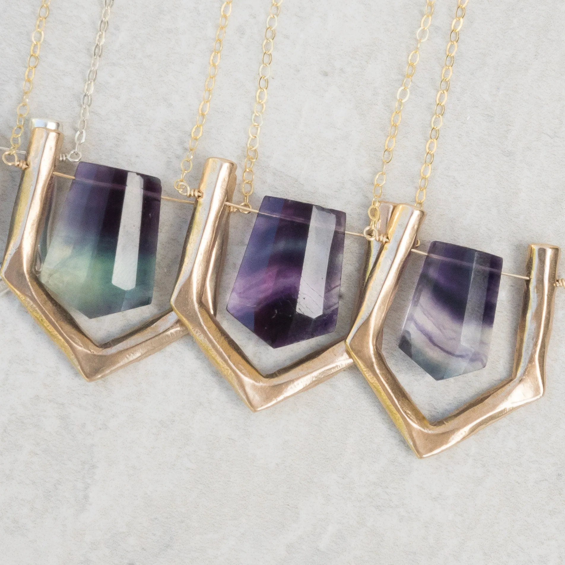 ARIEL / Purple Fluorite Necklace