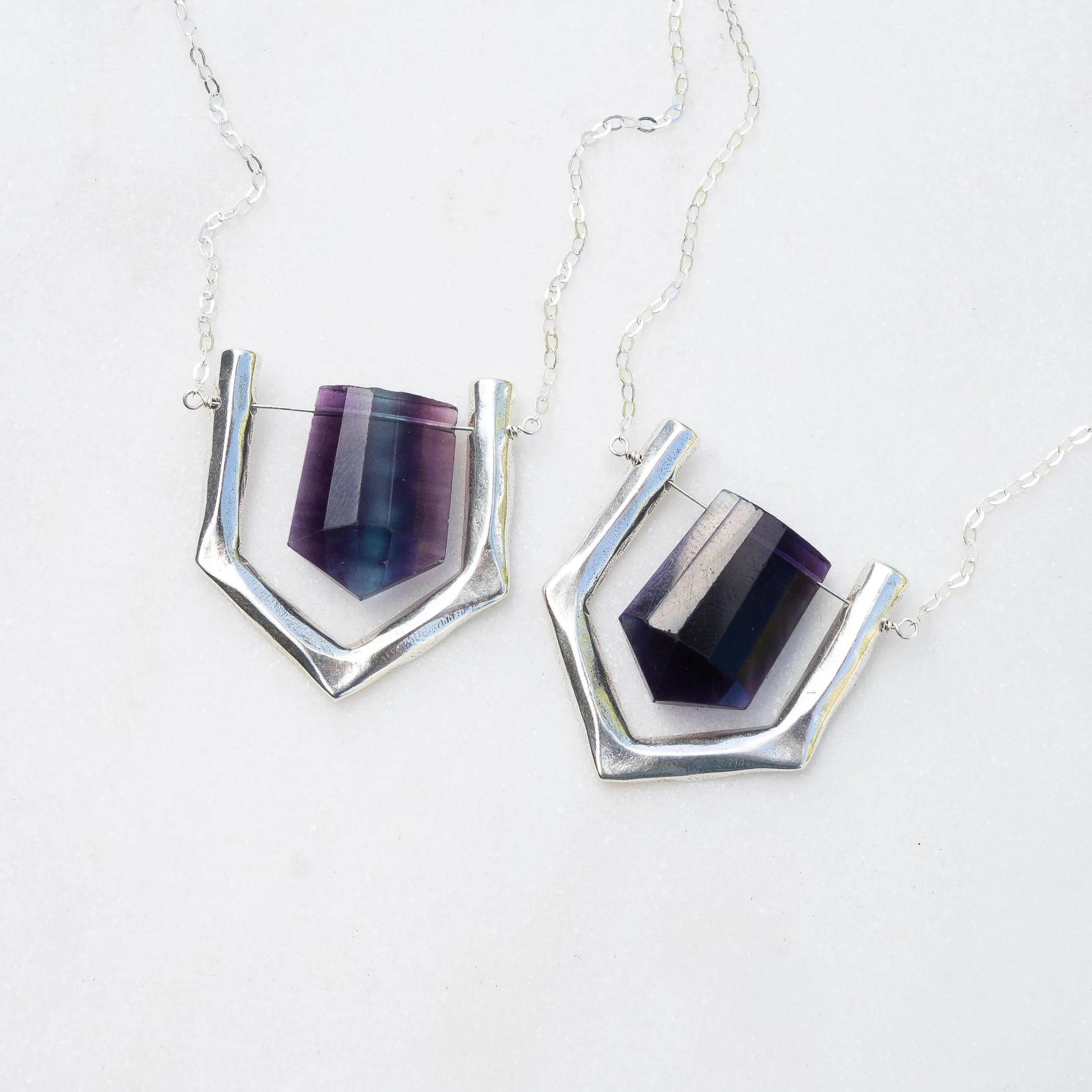 ARIEL / Purple Fluorite Necklace