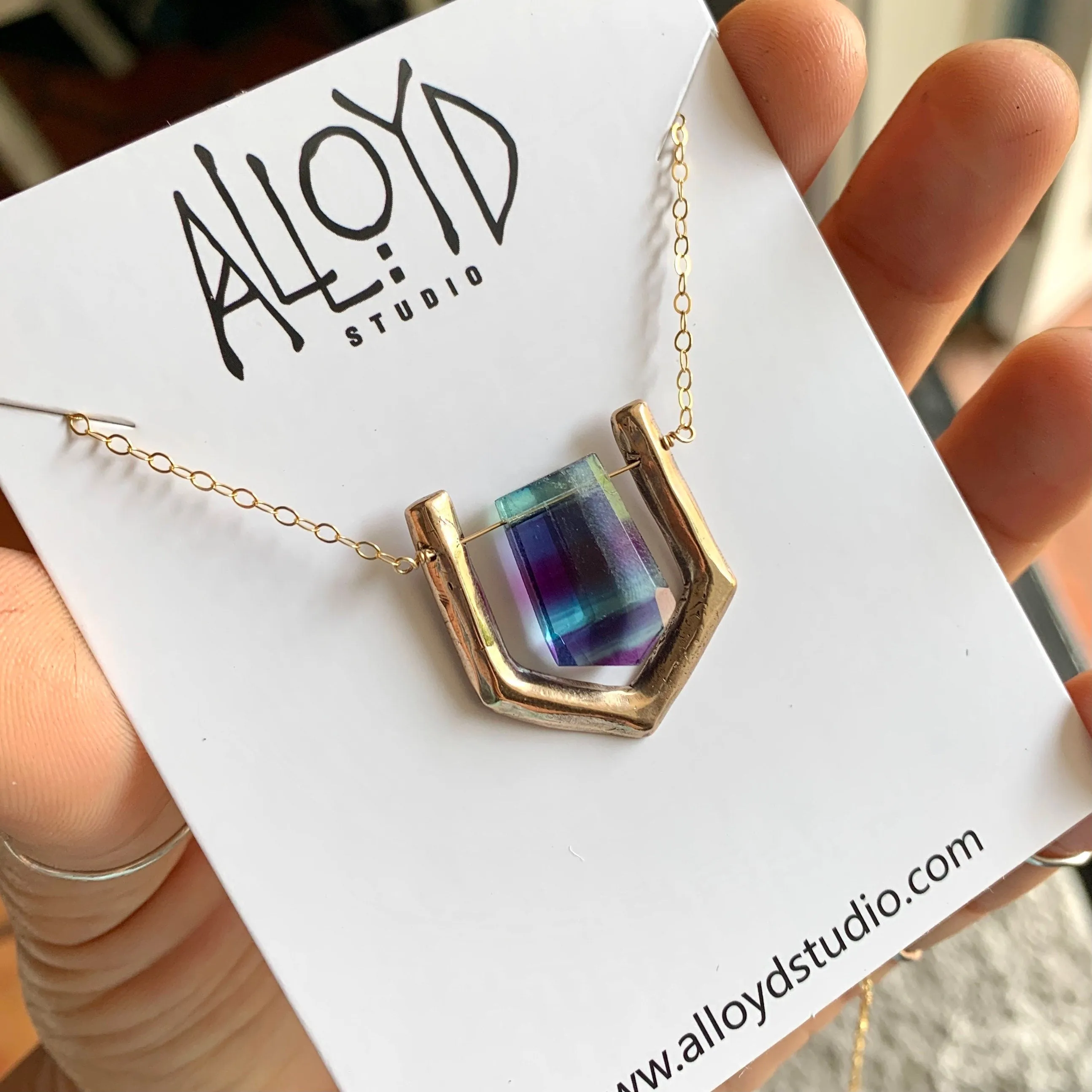 ARIEL / Purple Fluorite Necklace