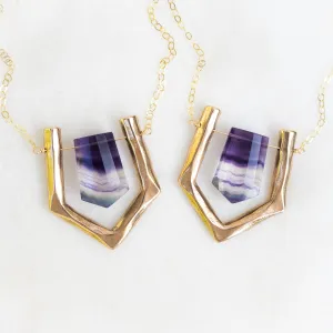 ARIEL / Purple Fluorite Necklace
