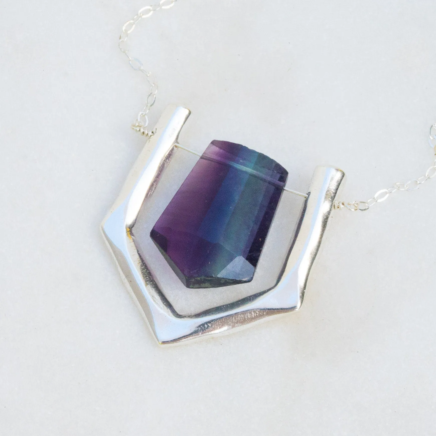 ARIEL / Purple Fluorite Necklace
