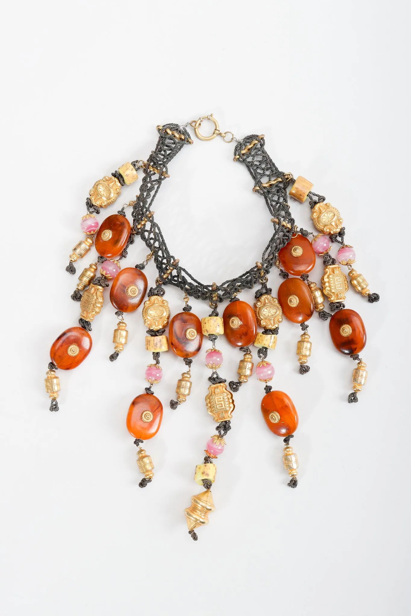 Artisan Bead Waterfall Choker