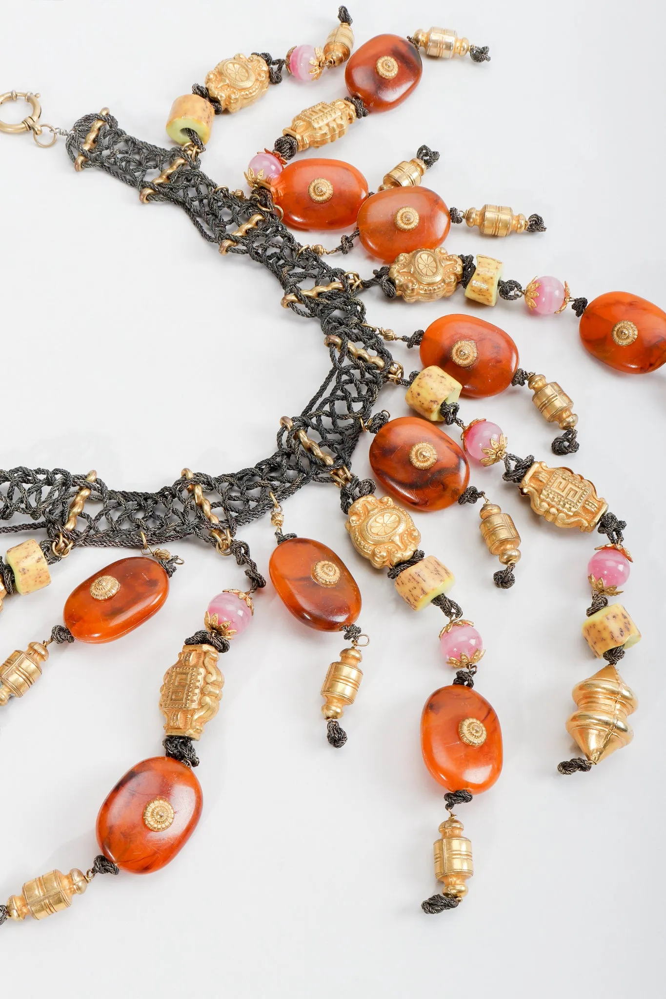 Artisan Bead Waterfall Choker