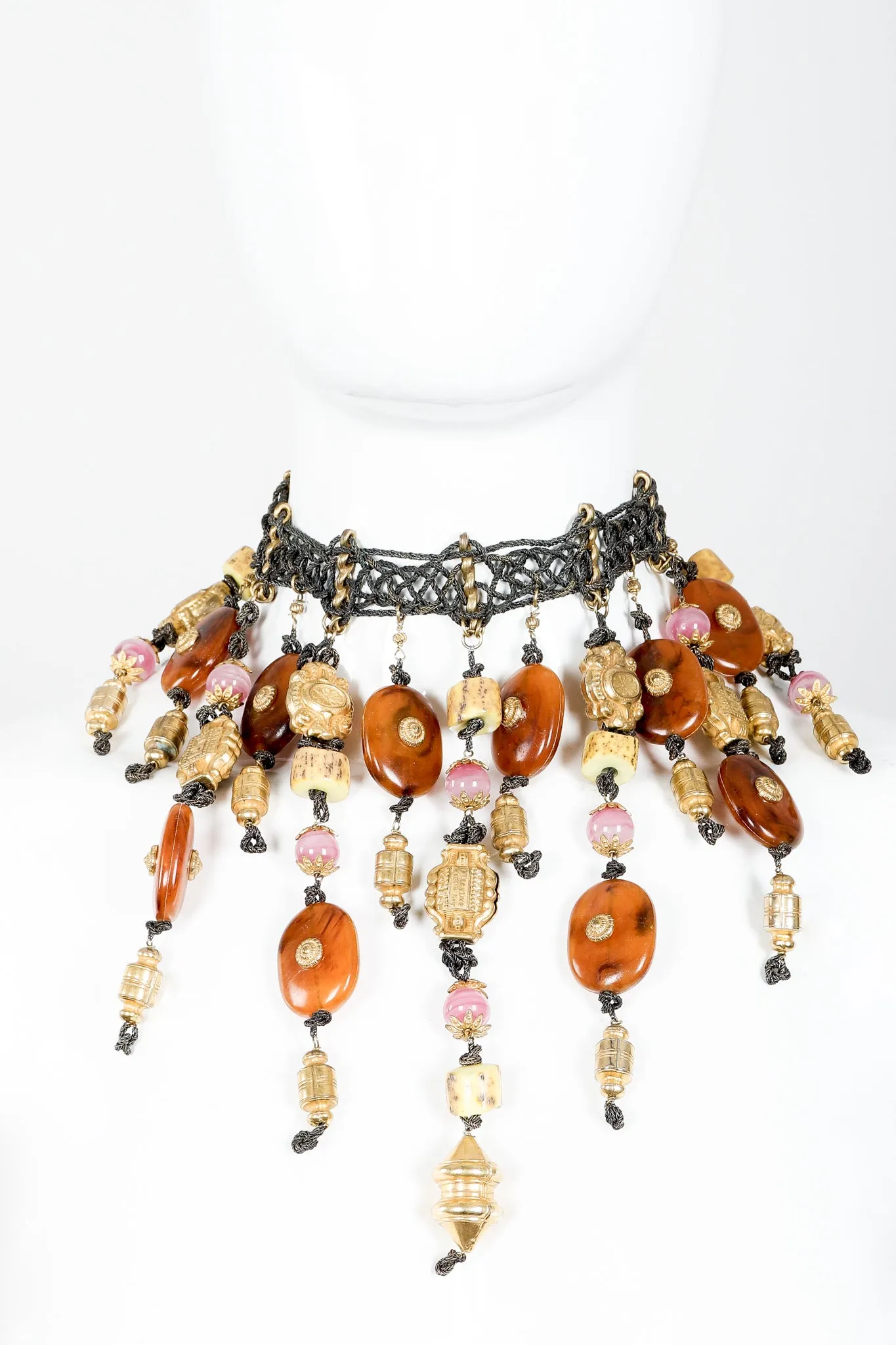 Artisan Bead Waterfall Choker