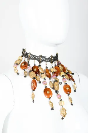 Artisan Bead Waterfall Choker