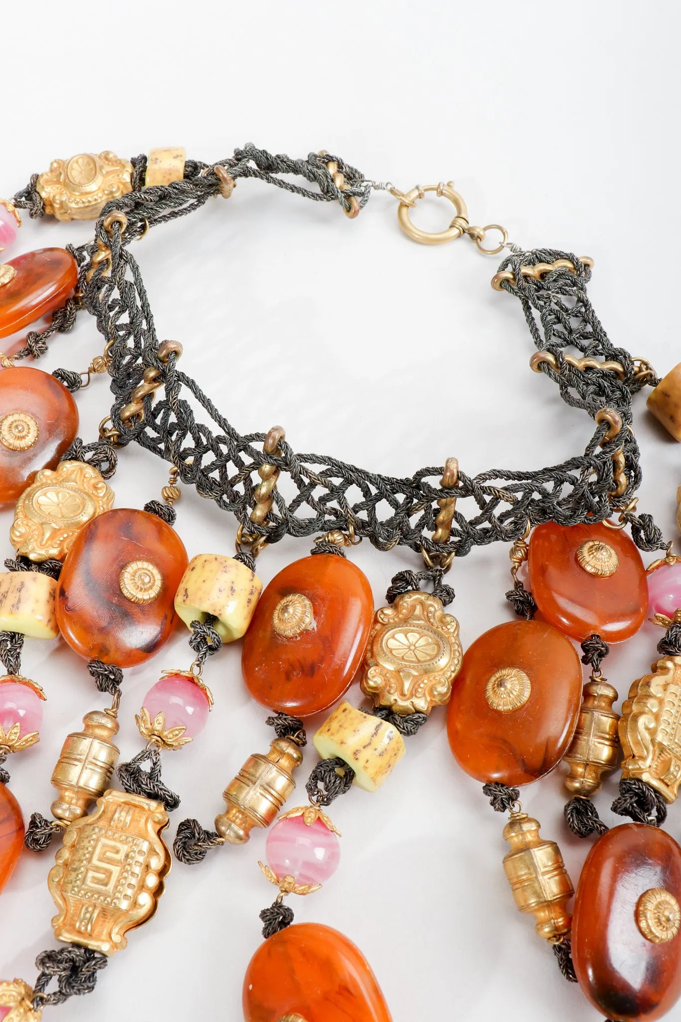 Artisan Bead Waterfall Choker