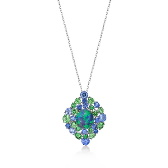 Australian Black Opal and Colored Gemstones