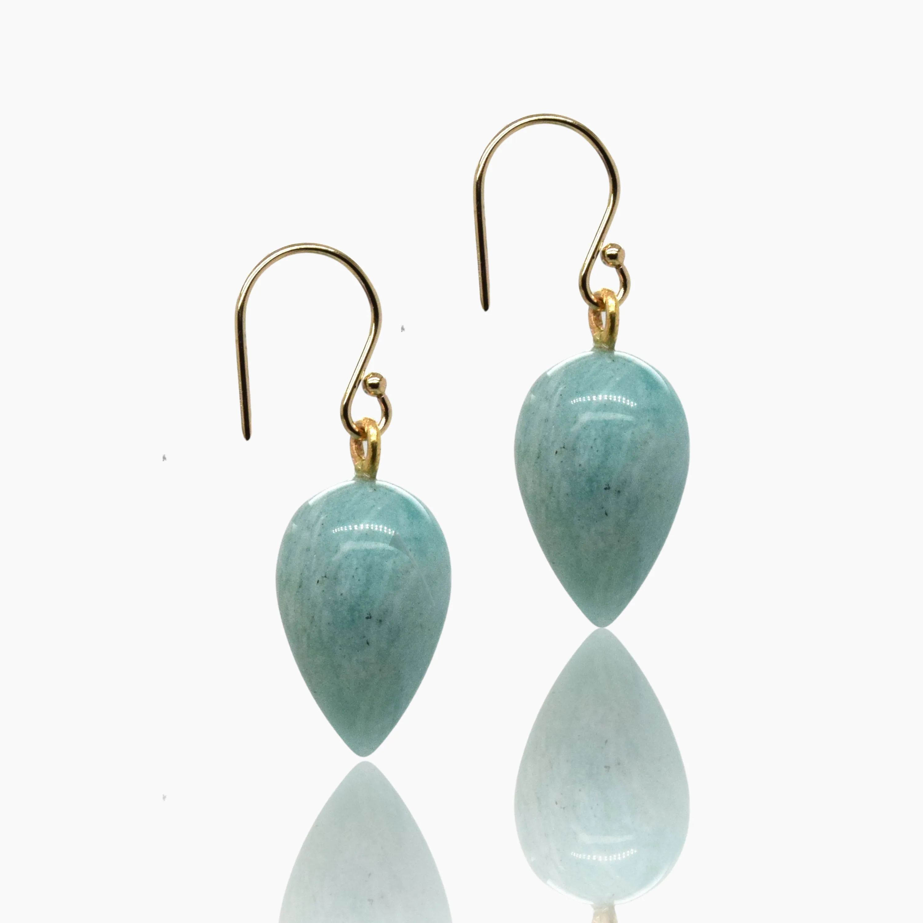 Aventurine Gold Drop Earrings