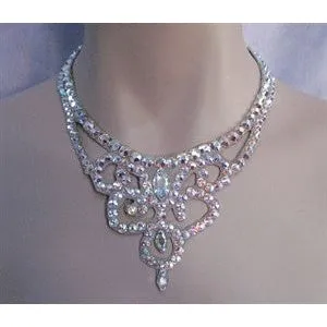 Ballroom Crystal Swirl Necklace