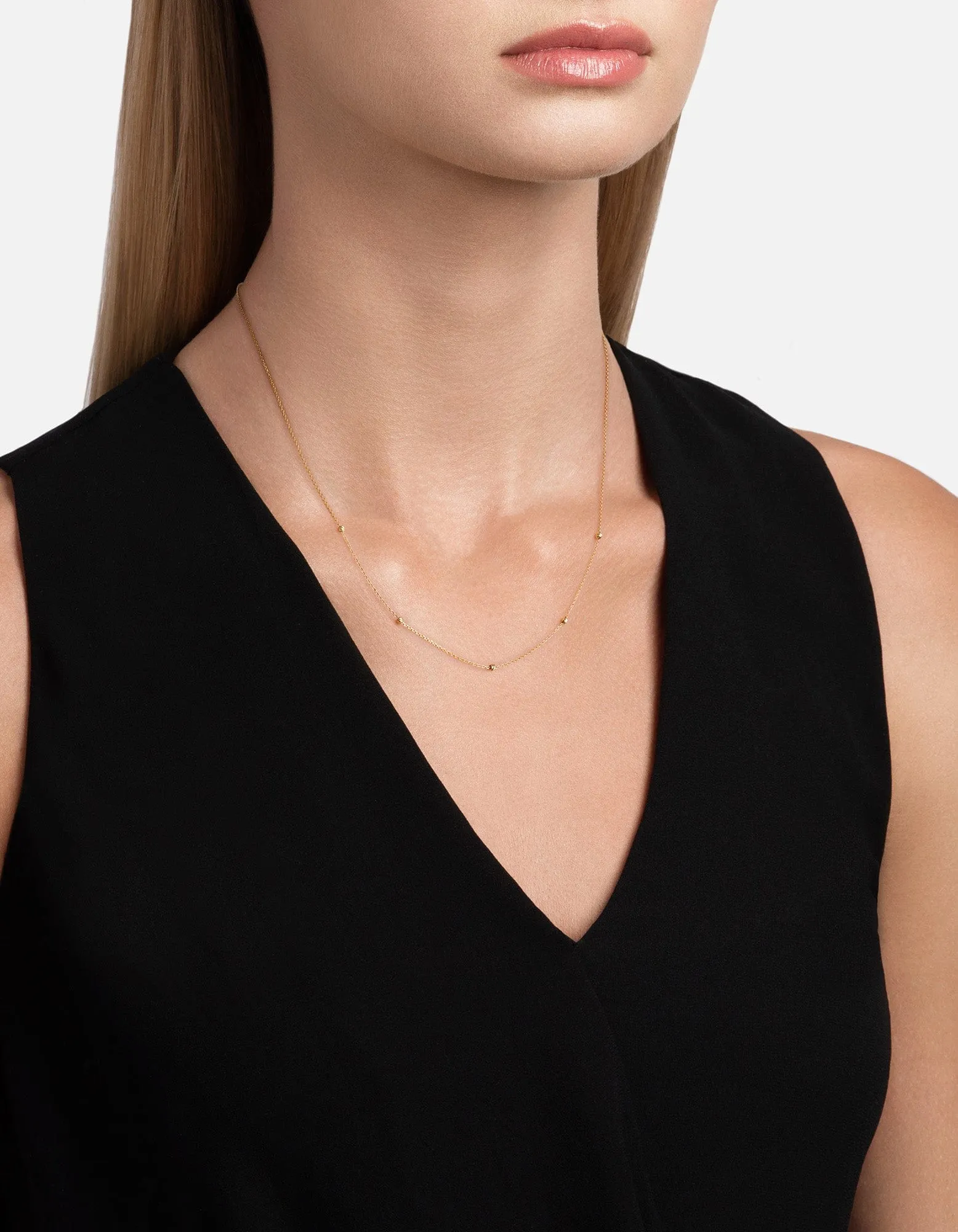 Balon Necklace, 14k Gold