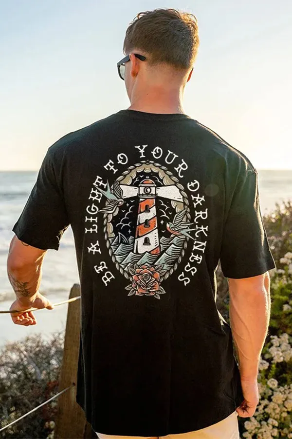 Be A Light To Your Darkness Printed Men's T-shirt